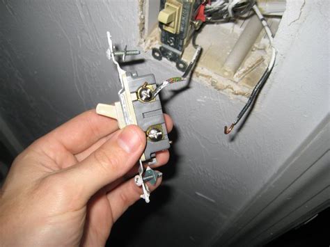 how to replace an electrical switch box from the wall|broken light switch on wall.